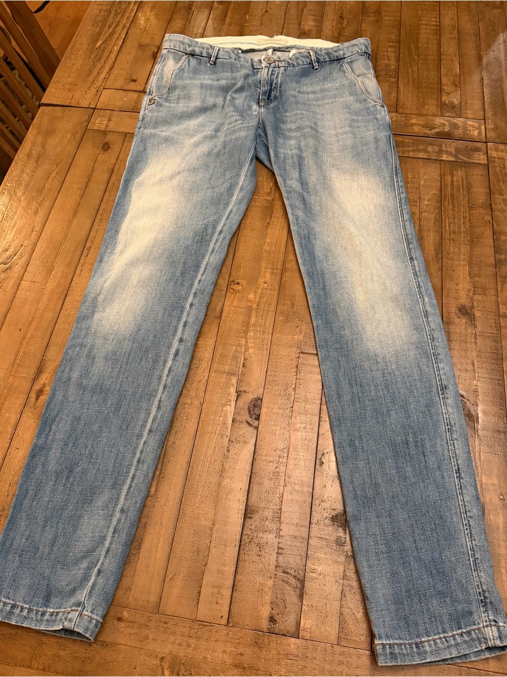 Scotch & Soda Light Blue Washed Straight Jeans